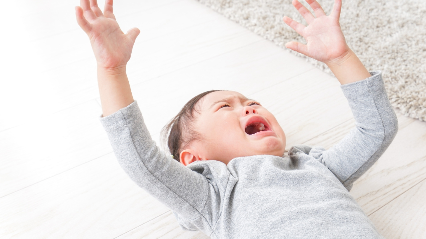 Trẻ có thể gào khóc khi không được đáp ứng thứ mình muốn