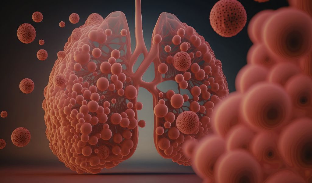 Nhiễm trùng phổi khiến phế nang bị viêm và chứa đầy dịch hoặc mủ, làm cản trở quá trình hô hấp