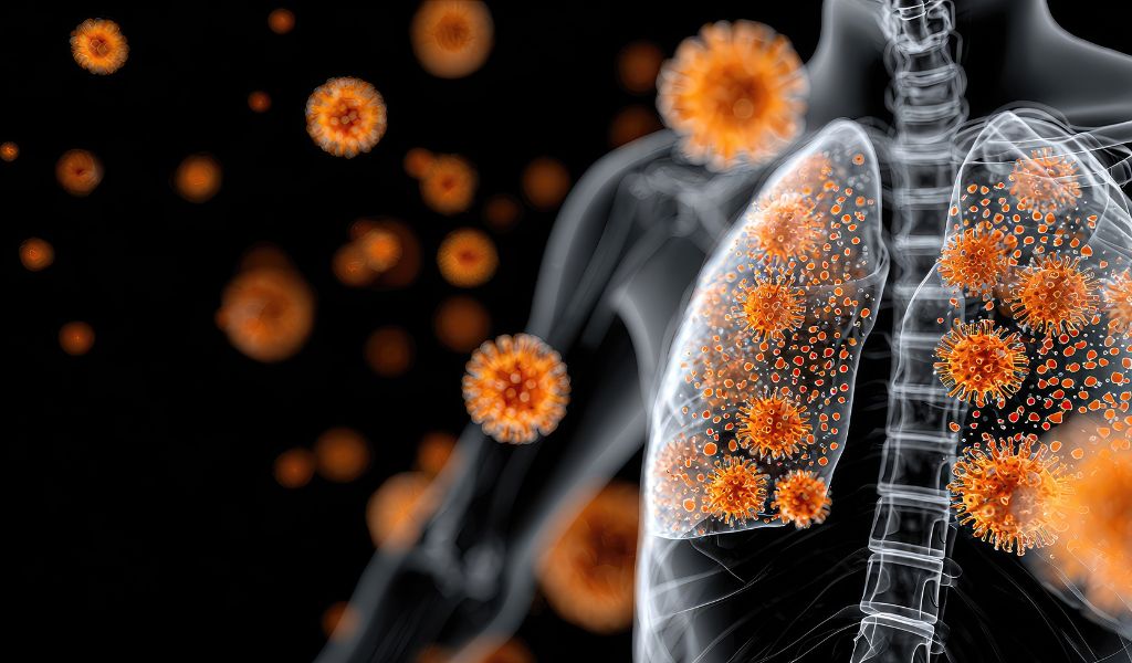 Vi khuẩn và virus là các tác nhân chính gây viêm nhiễm nhu mô phổi