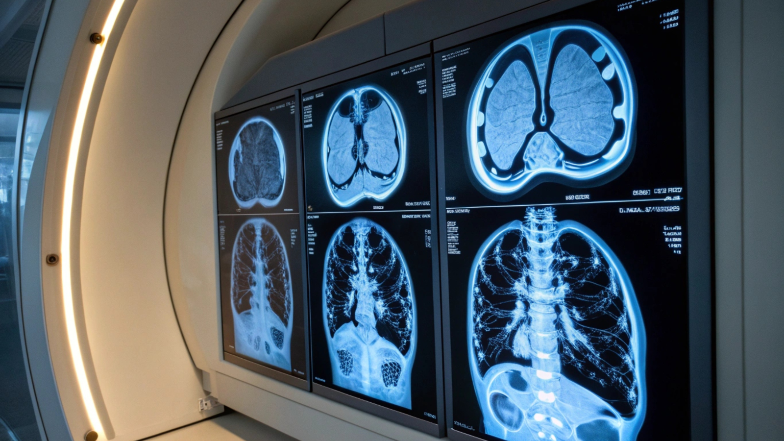 CT lồng ngực cung cấp hình ảnh chi tiết, hỗ trợ đánh giá mức độ lan rộng của ung thư phổi