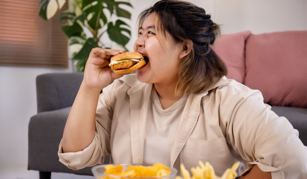 Ăn nhiều đồ ăn nhanh giàu chất béo xấu là yếu tố nguy cơ gây hình thành sỏi cholesterol