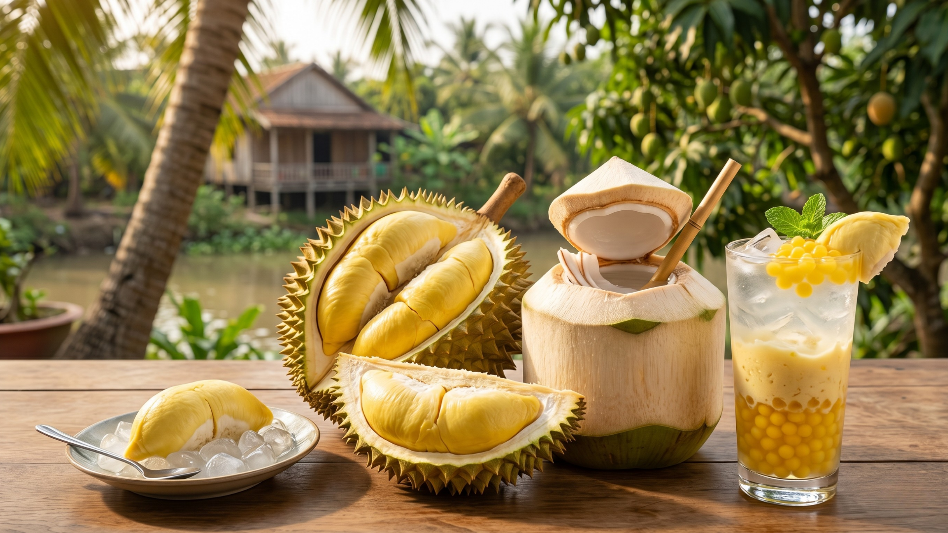 Cách ăn sầu riêng uống nước dừa an toàn cho sức khỏe