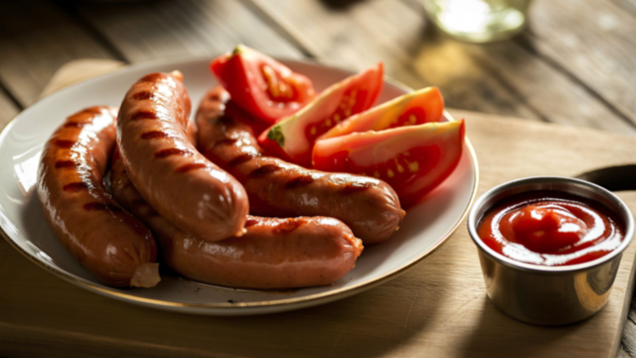 Bầu ăn xúc xích được không?