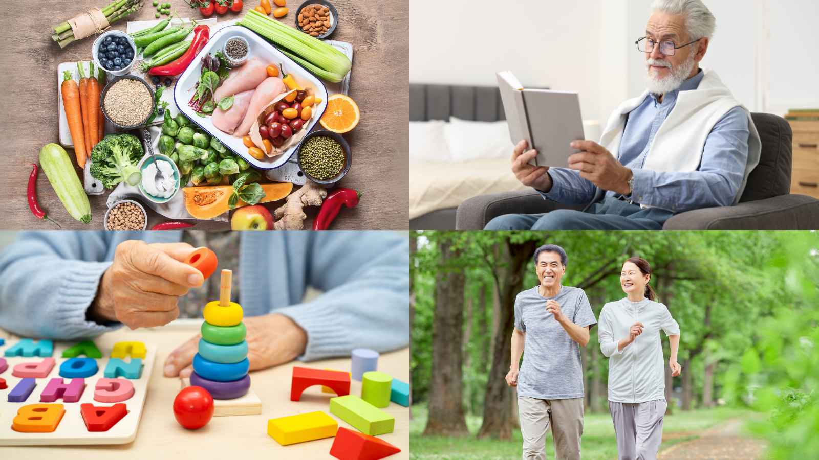Chế độ ăn lành mạnh, hoạt động thể chất và duy trì hoạt động trí óc giúp phòng bệnh Alzheimer