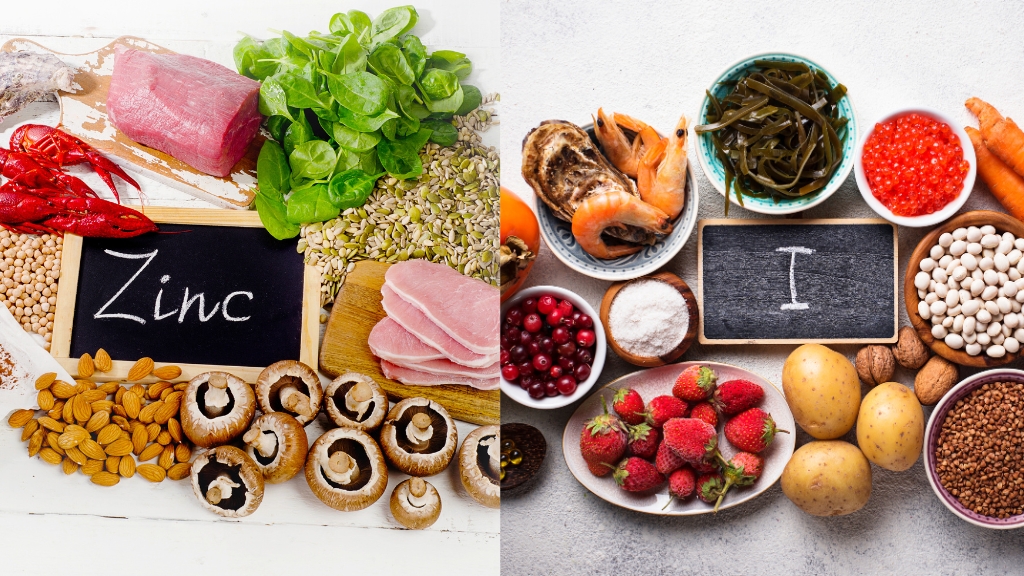 Người suy giáp nên bổ sung thực phẩm giàu i-ốt, selen, kẽm để hỗ trợ chức năng tuyến giáp