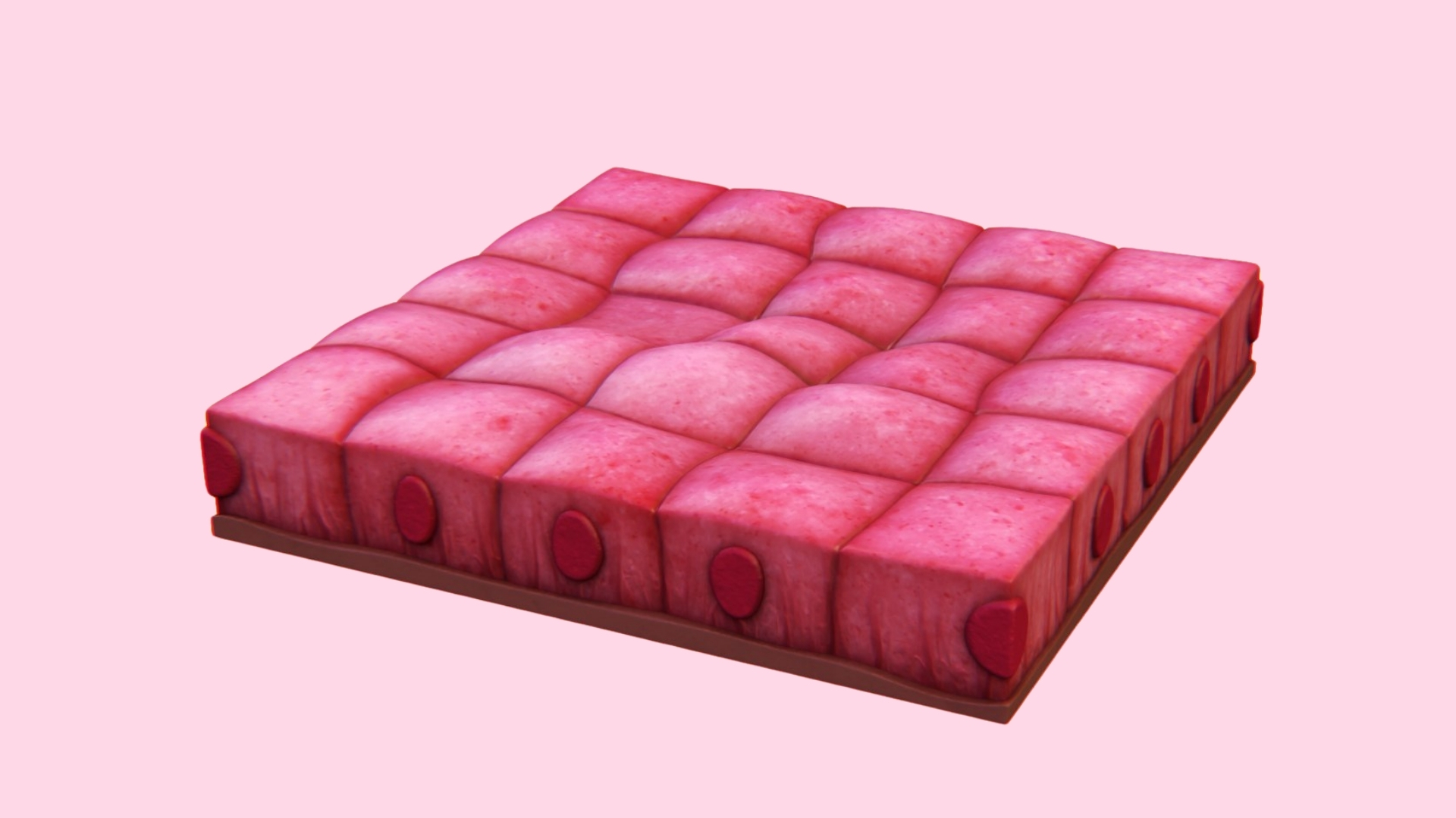 Biểu mô vuông đơn được cấu tạo từ một lớp tế bào có hình dạng gần vuông, nhân tròn nằm trung tâm