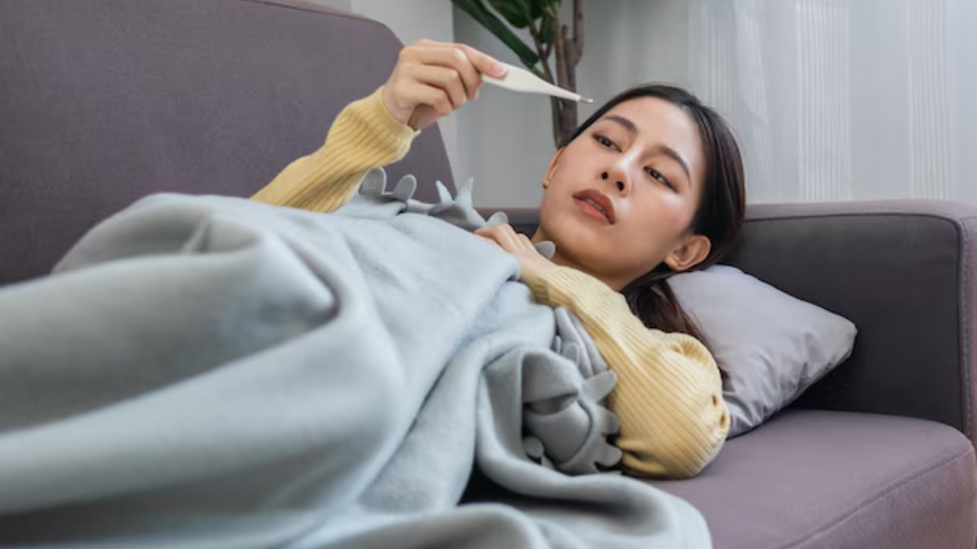 Đắp chăn dày hoặc mặc quá nhiều áo là sai lầm thường gặp khi chăm sóc người bị sốt