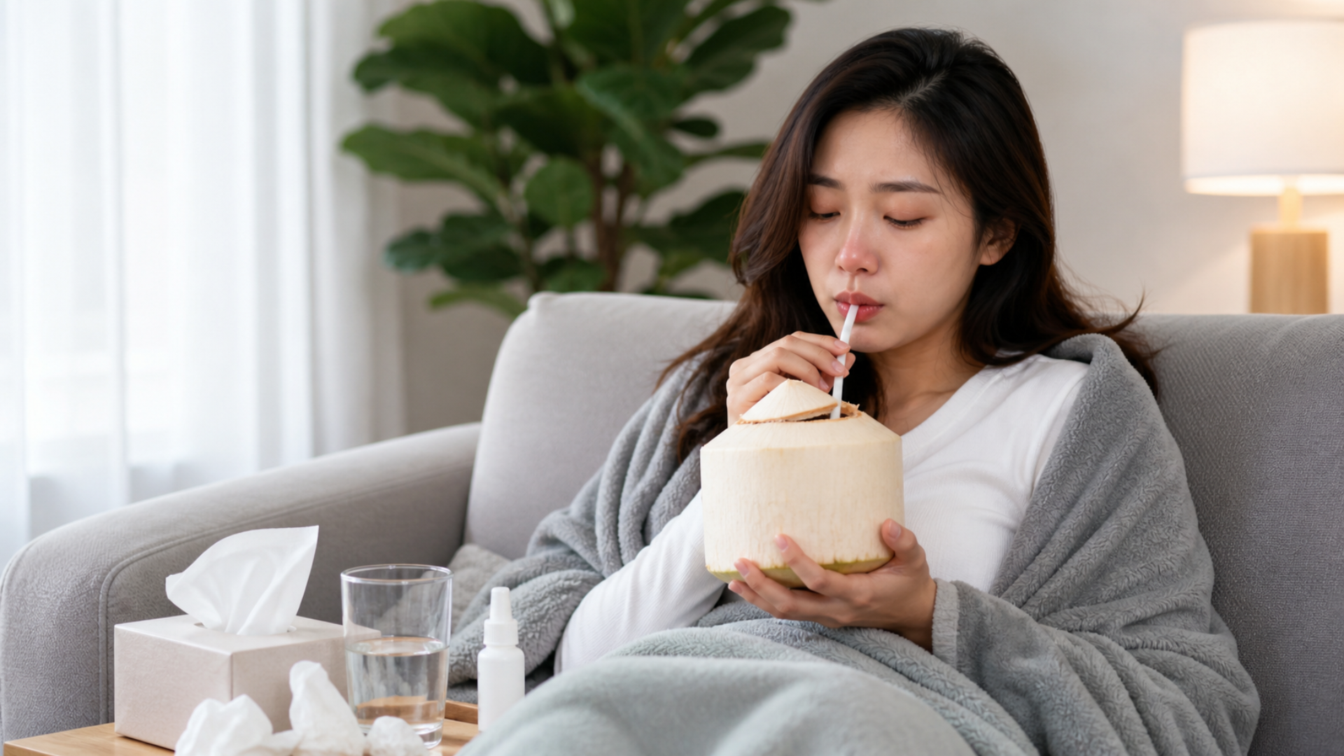 Cảm uống nước dừa được không phụ thuộc vào cách sử dụng