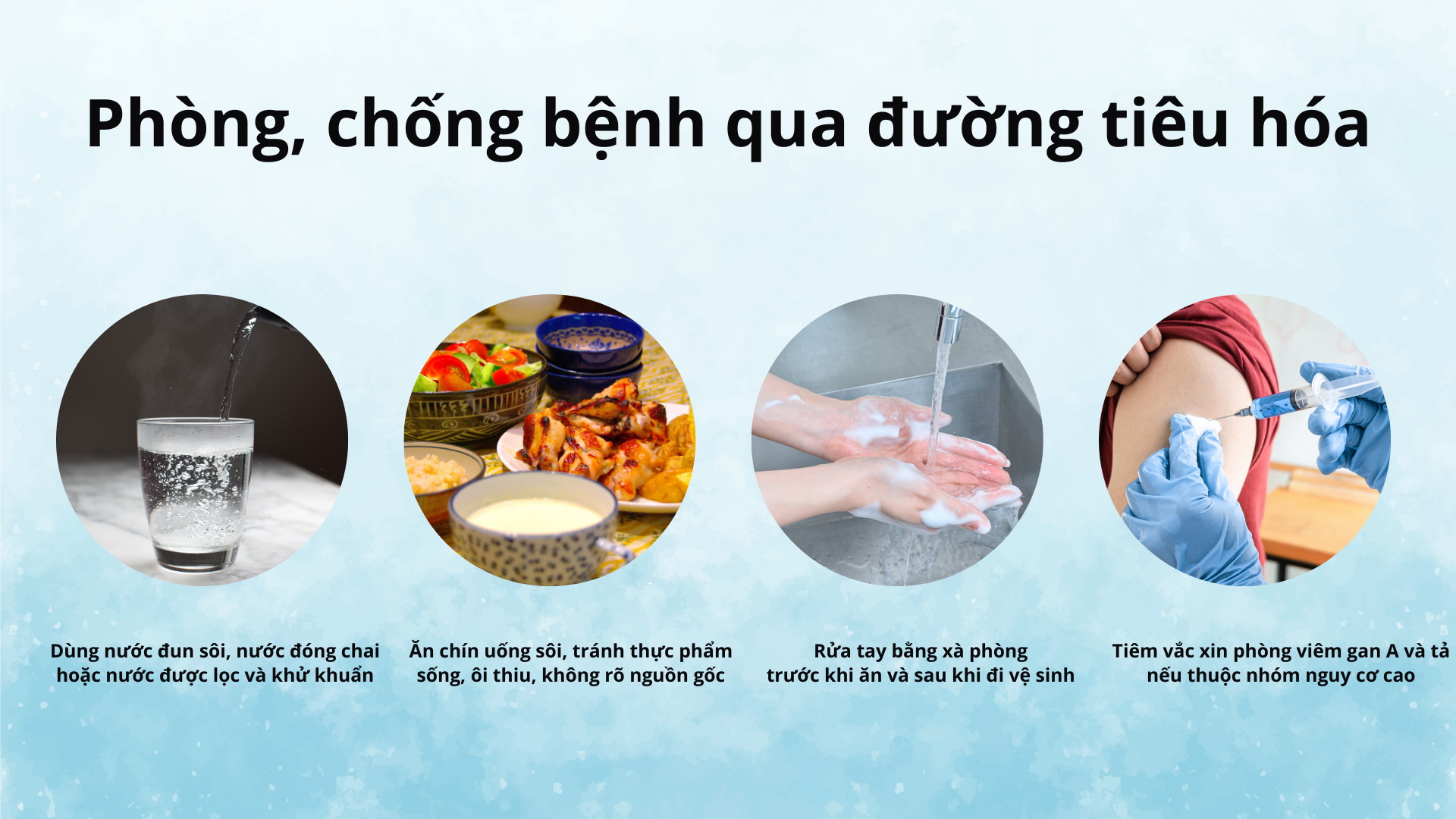 Nguồn nước sau lũ thường bị nhiễm bẩn, kéo theo nguy cơ mắc các bệnh lây qua thực phẩm và nước uống