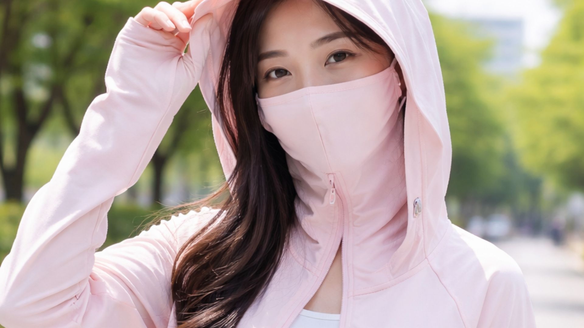 Sử dụng trang phục bảo hộ khi ra ngoài giúp hạn chế sự tác động của tia UV