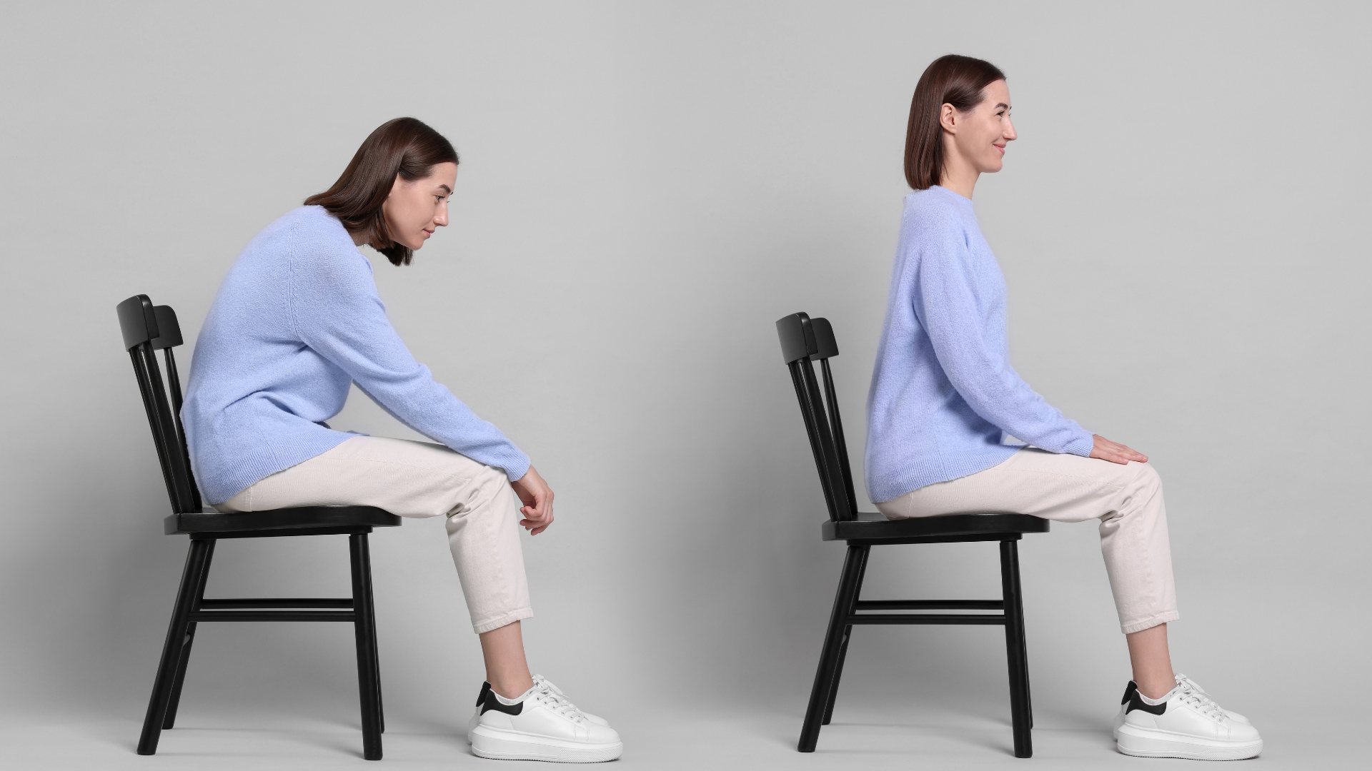 Tư thế đúng giúp giảm áp lực lên cột sống thắt lưng