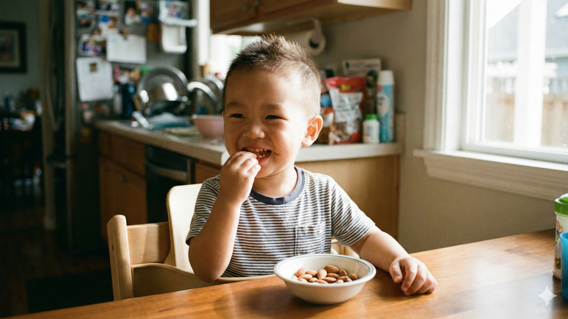 Trẻ ăn hạnh nhân cần tính đến lượng và độ an toàn