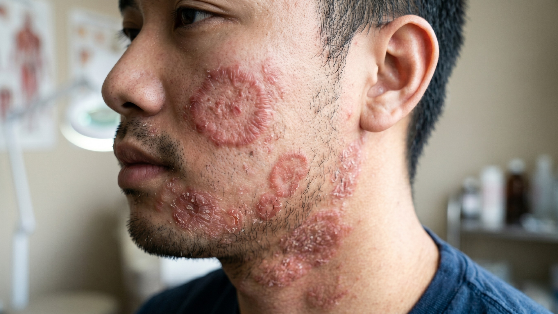 Nấm da mặt không đe dọa tính mạng nhưng ảnh hưởng lớn đến thẩm mỹ