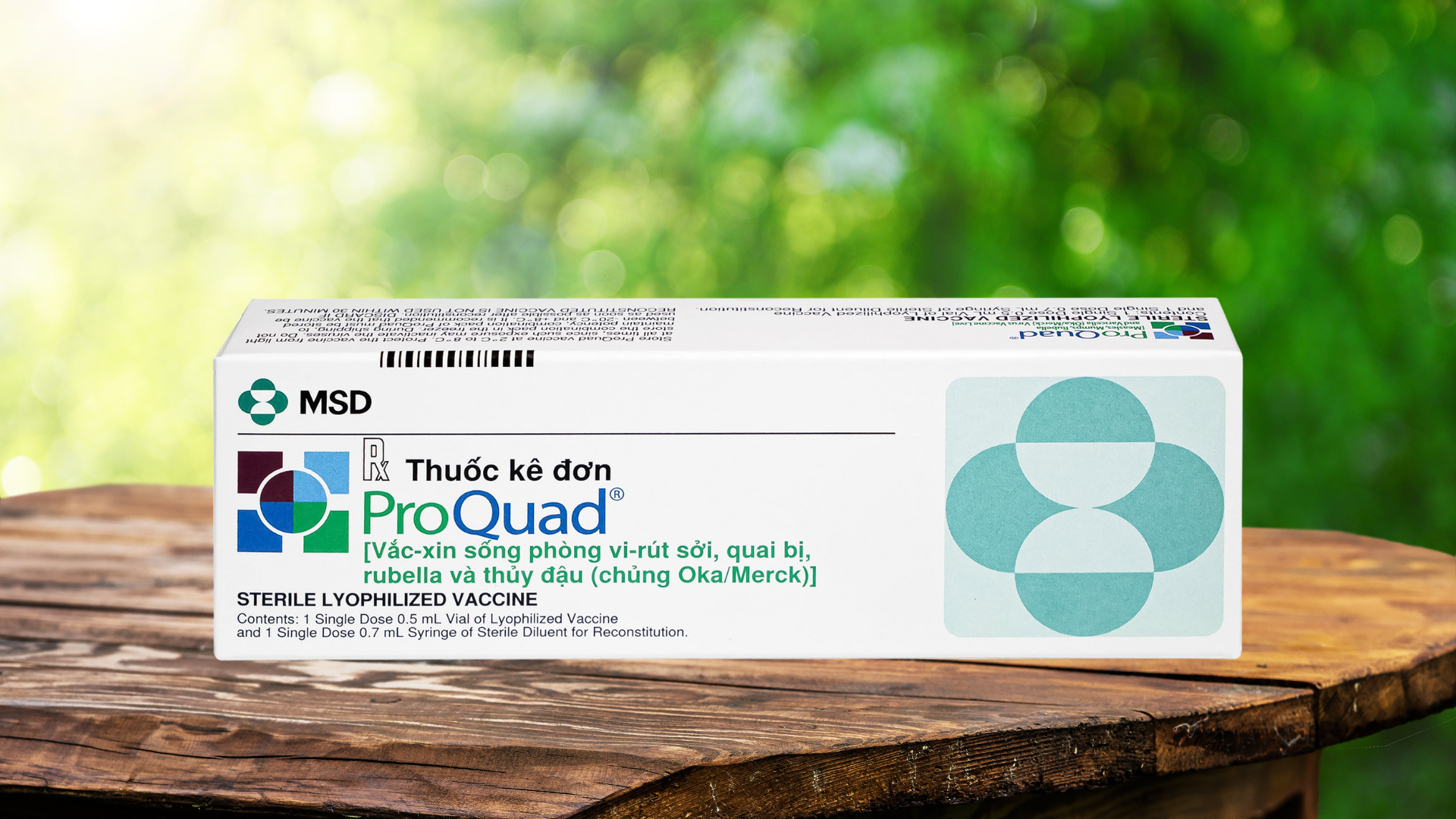 ProQuad là vắc xin sống giảm độc lực, phòng ngừa cùng lúc sởi, quai bị, rubella và thủy đậu