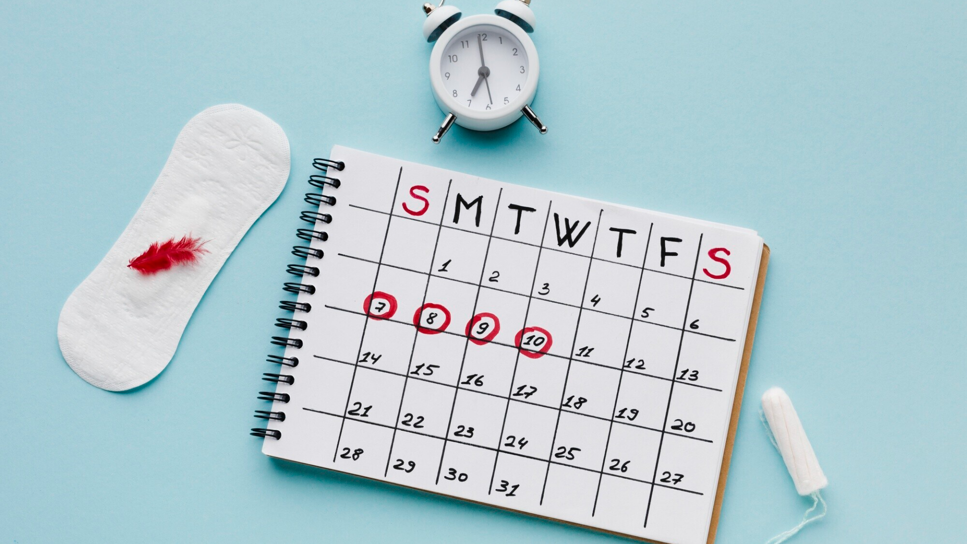 Máu kinh nguyệt lặp lại theo chu kỳ kinh nguyệt hàng tháng