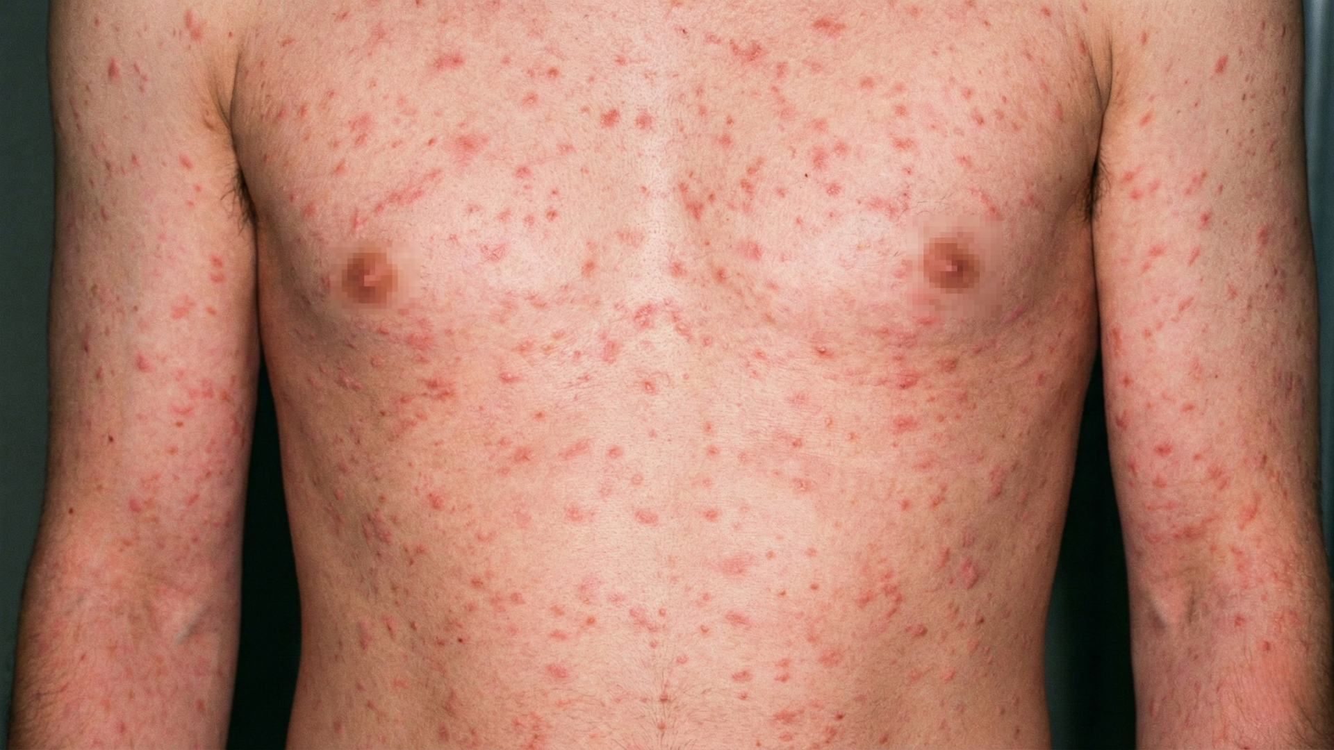 Hình ảnh mụn HIV giai đoạn đầu chỉ mang tính minh họa