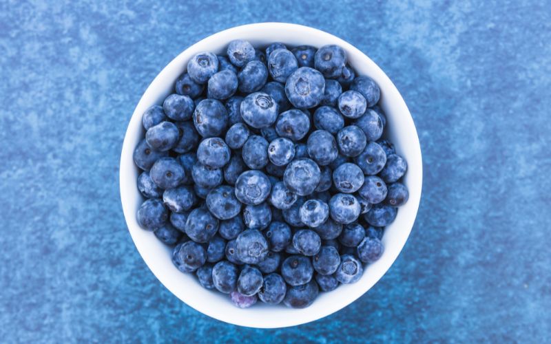 Việt quất là một trong những loại thực phẩm chứa ít kali thường được sử dụng ở bệnh nhân suy thận