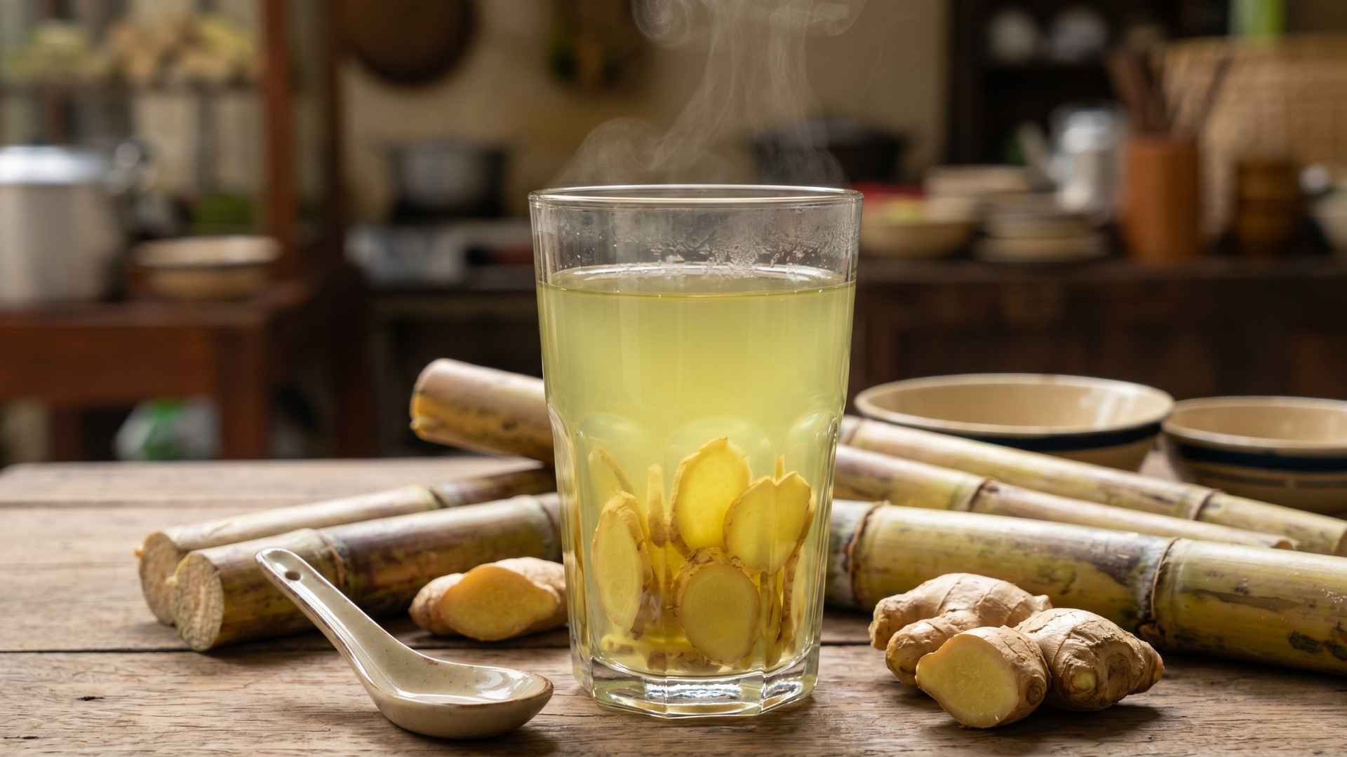 Thành phần dinh dưỡng của nước mía và gừng