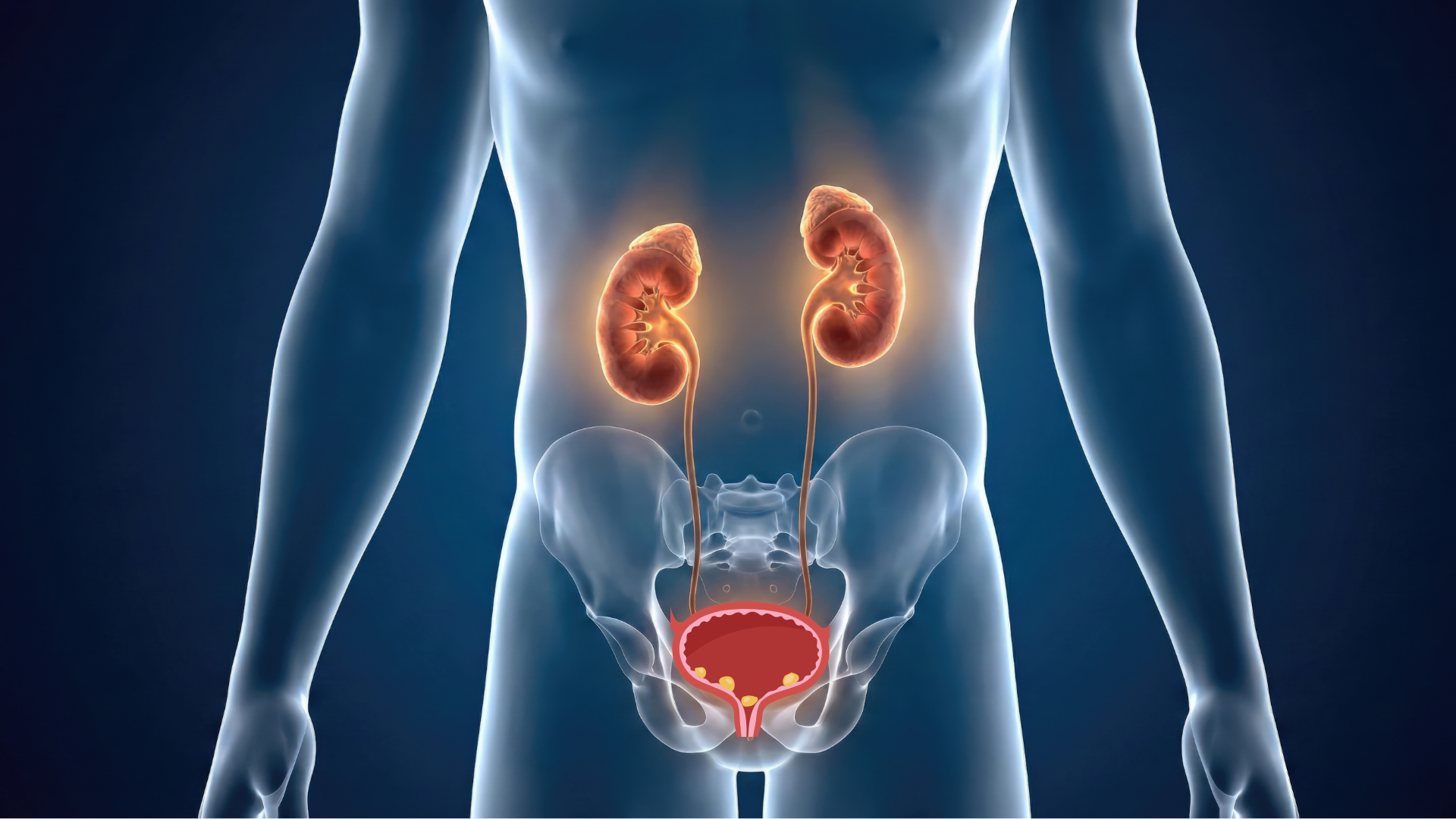 Nước tiểu không được tống xuất hết có thể lắng đọng tạo thành sỏi bàng quang