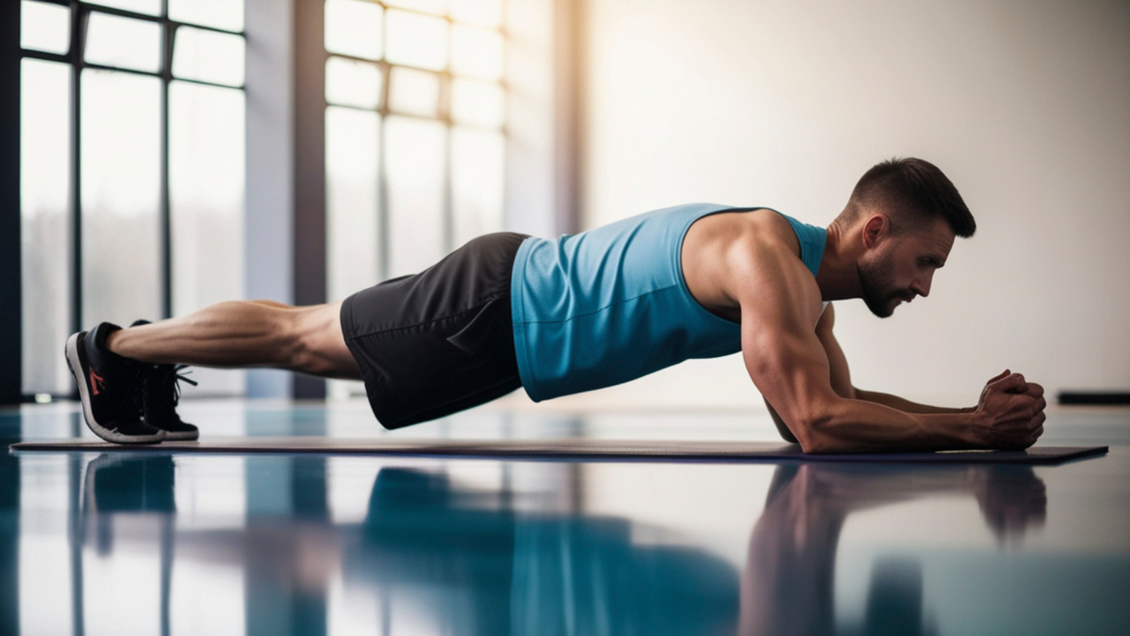 Plank tác động sâu vào cơ bụng và cơ mông, giúp định hình vòng eo săn chắc