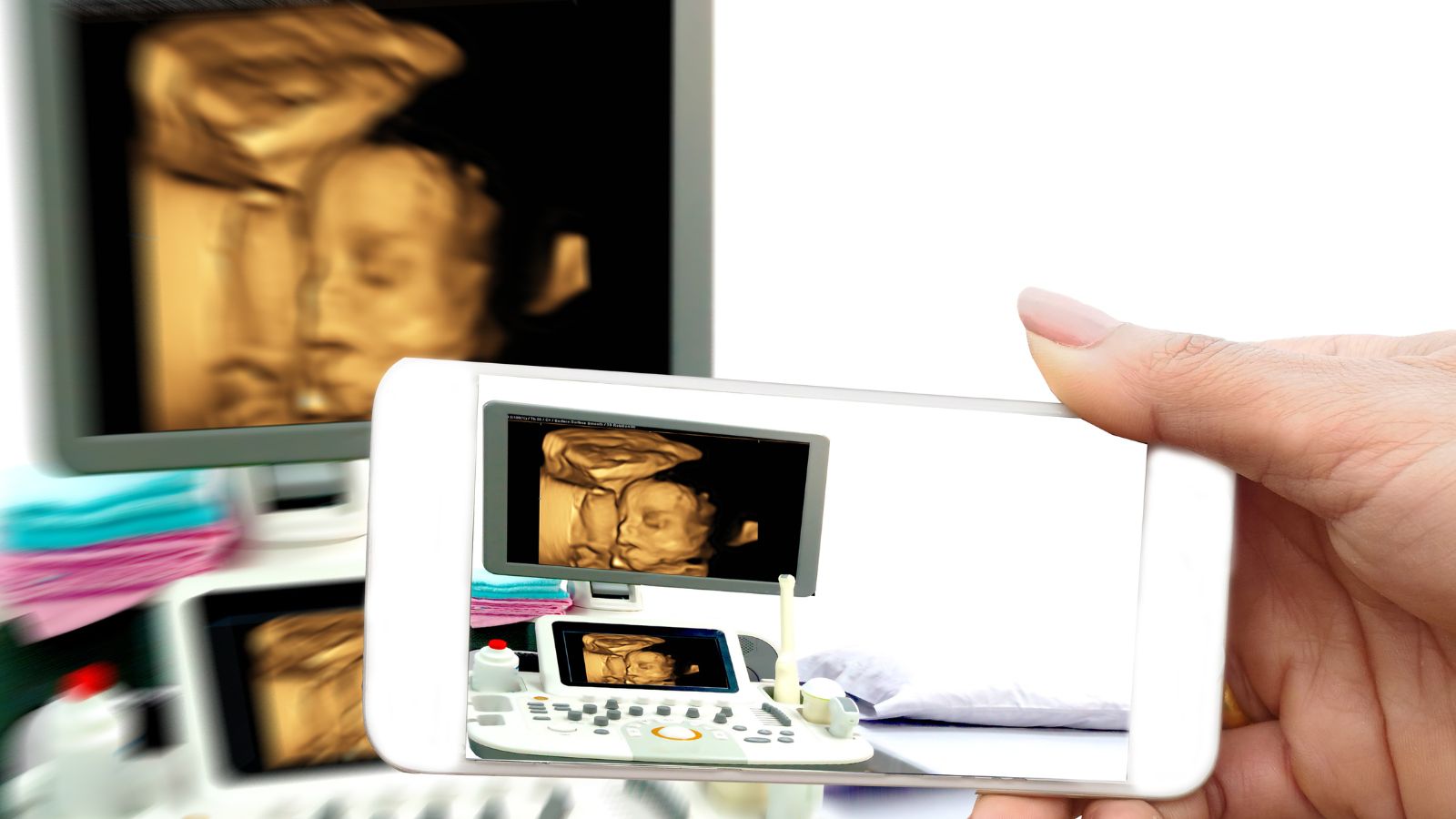 Siêu âm 4D thai 23 tuần cho phép ghi lại hình ảnh chuyển động của thai nhi theo thời gian thực