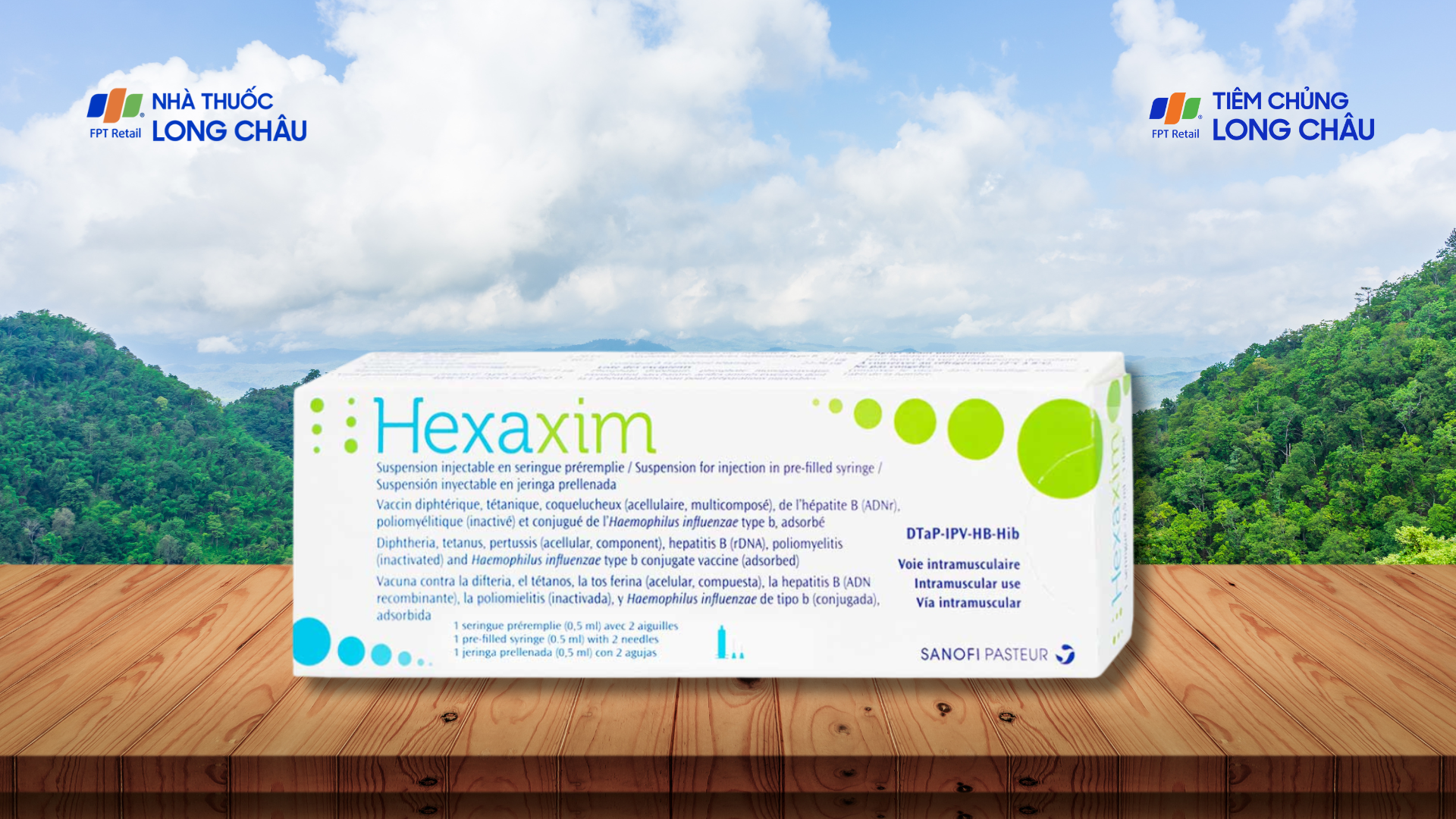 Hexaxim là vắc xin 6 trong 1 đầu tiên được sản xuất dưới dạng dung dịch sẵn trong bơm tiêm