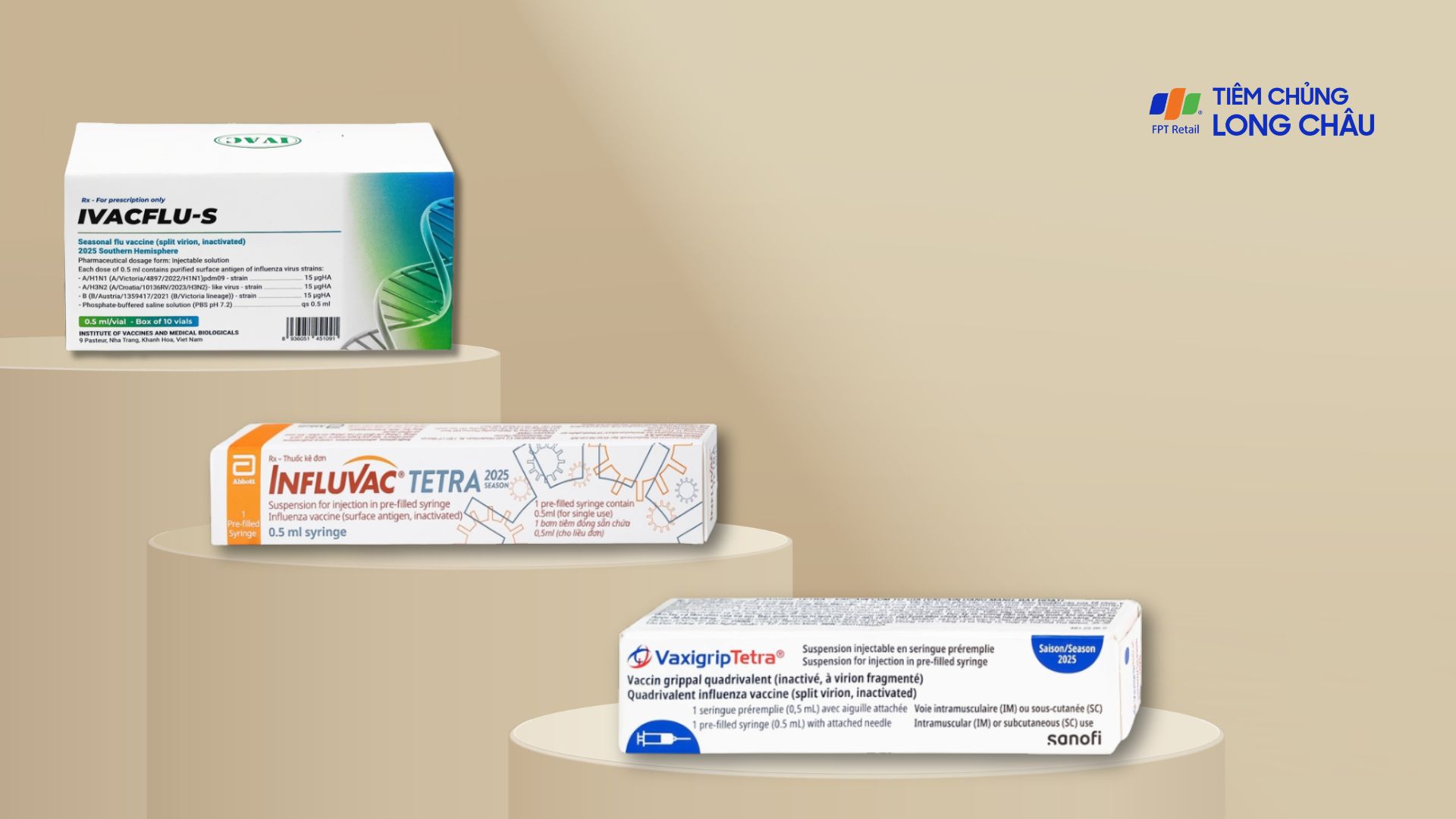 Trung tâm Tiêm chủng Long Châu hiện đang cung cấp các vắc xin phòng cúm chất lượng