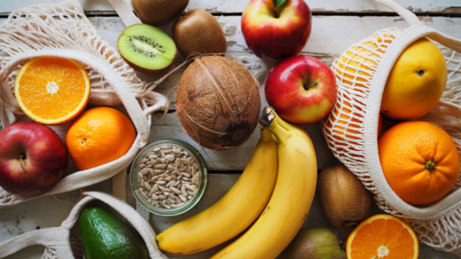 Các loại trái cây nhiều chất xơ có thể kể tới như bơ, ổi, táo, lê, chuối, kiwi, bưởi, dâu tây, mâm xôi và chà là.