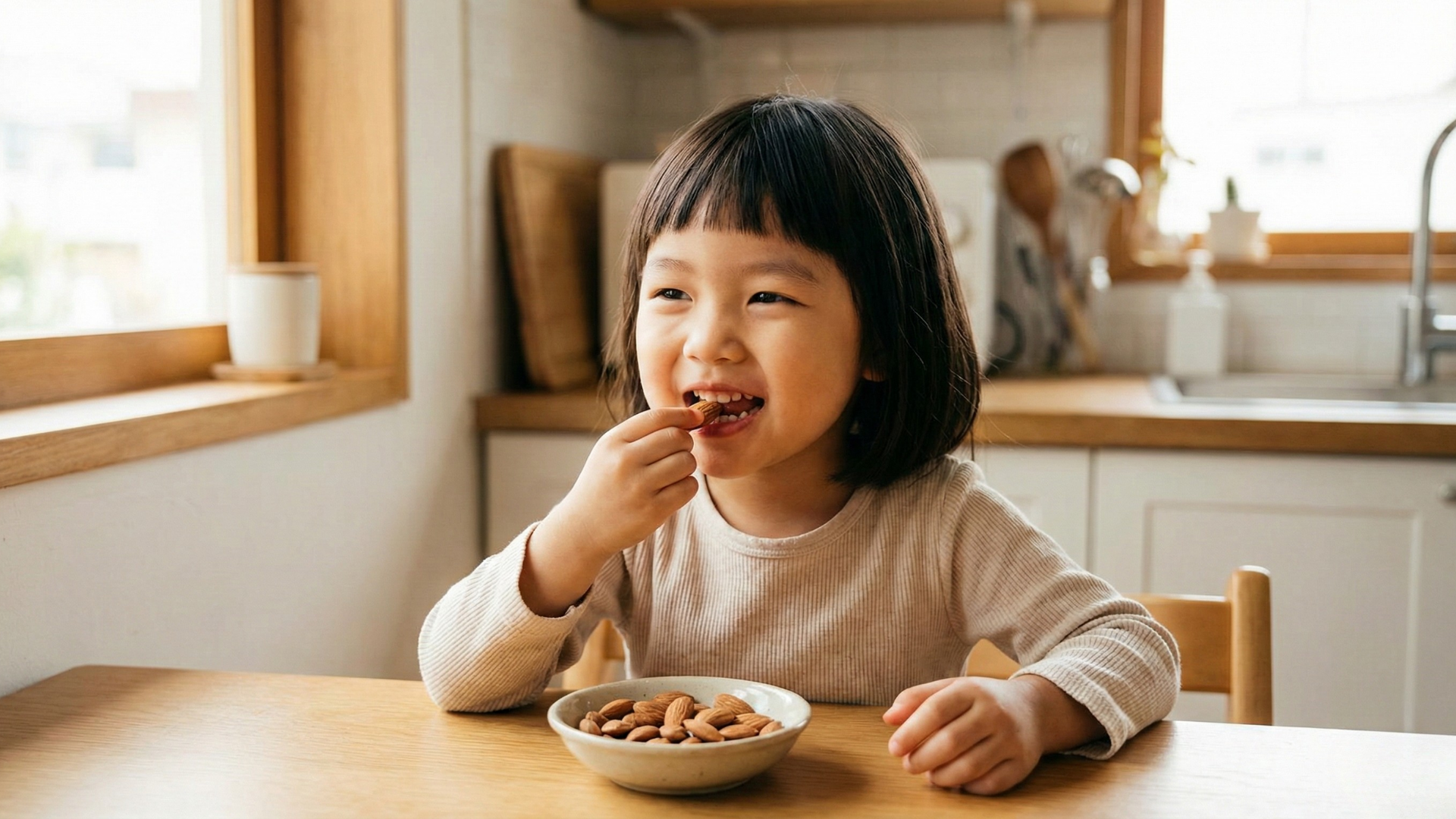 Trẻ em có nên ăn hạt hạnh nhân cần cân nhắc độ tuổi và khả năng nhai