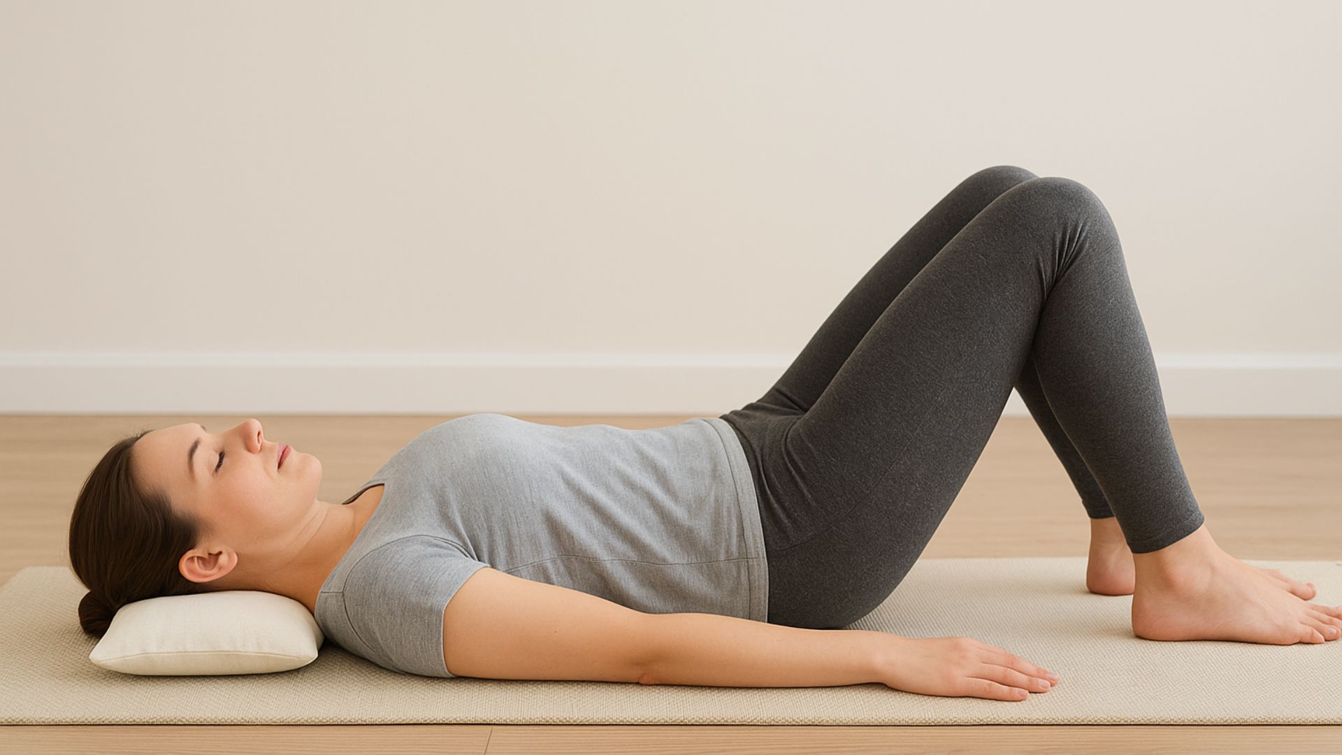 Tư thế nằm ngửa giúp cột sống thư giãn