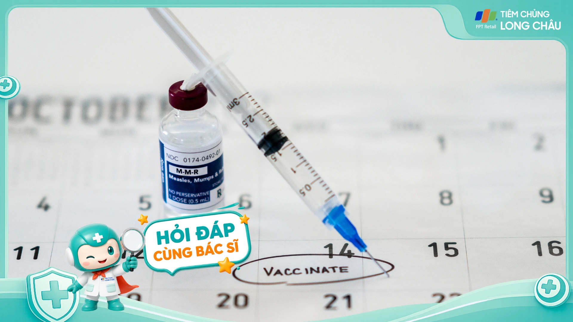 Vắc xin MMR tiêm muộn sau 12 tháng tuổi có hiệu quả không?