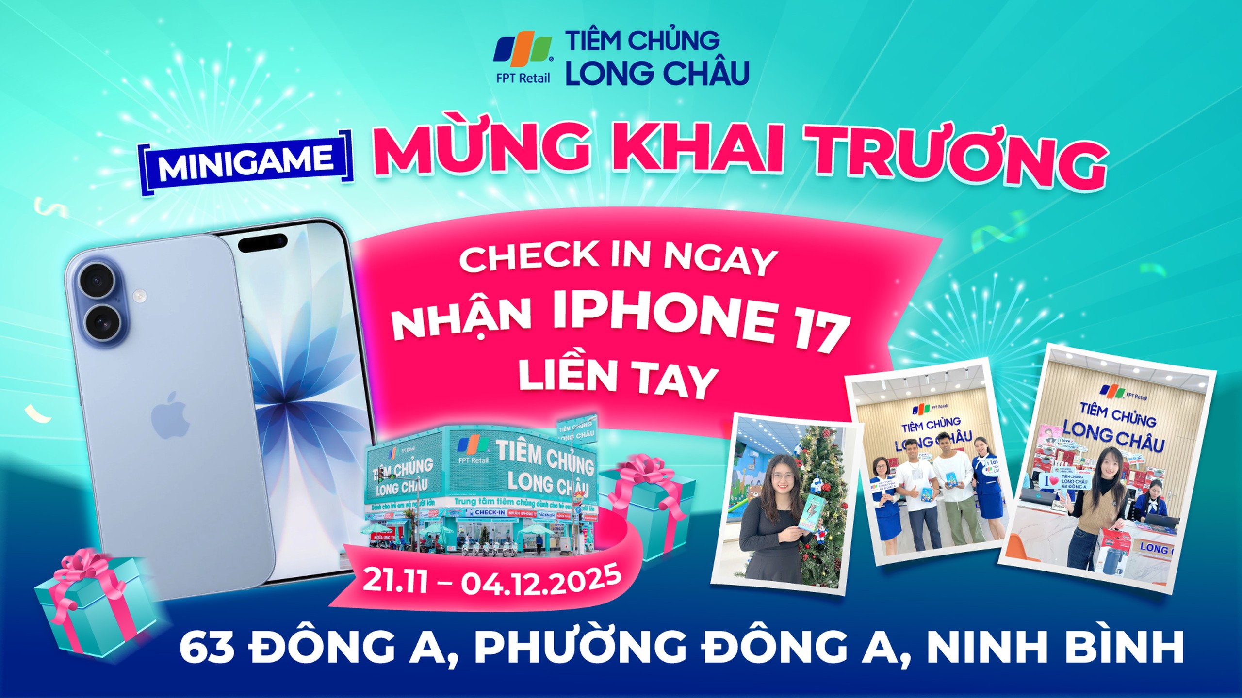 THỂ LỆ THAM GIA MINIGAME “CHECK-IN NGAY – NHẬN IPHONE 17 LIỀN TAY”