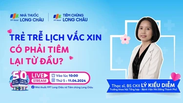 Trẻ tiêm vắc xin trễ lịch có phải tiêm lại từ đầu?