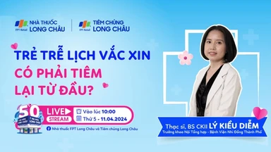 Trẻ tiêm vắc xin trễ lịch có phải tiêm lại từ đầu?