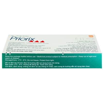 Vắc xin Priorix 0.5ml vial 1's 4