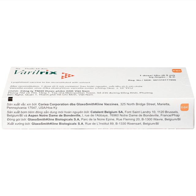 Vắc xin Varilrix 0.5ml 5