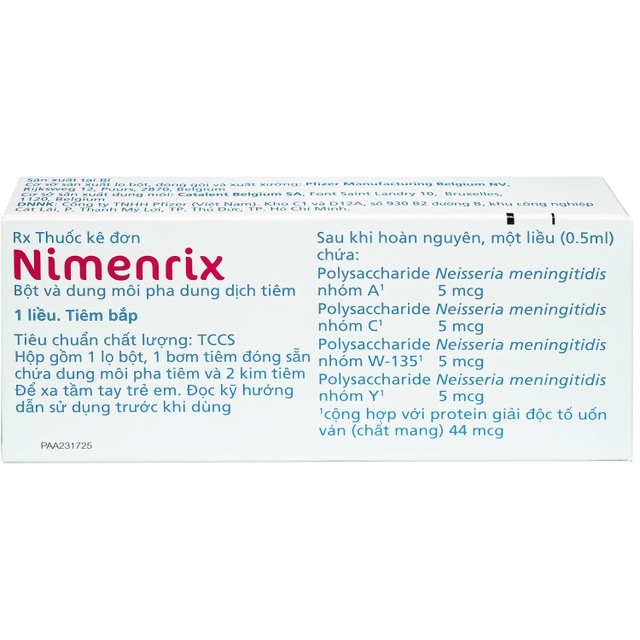 Vắc xin Nimenrix 5