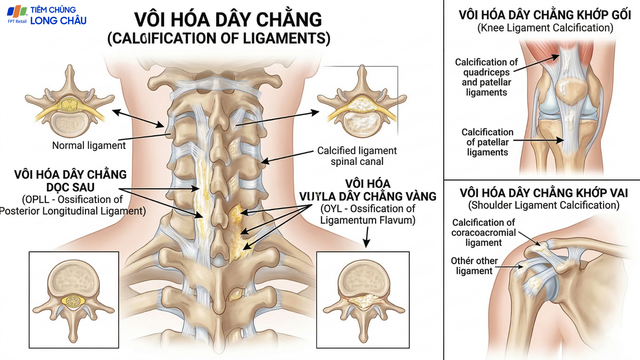 Vôi hoá dây chằng là gì? Nguyên nhân, dấu hiệu và cách cải thiện