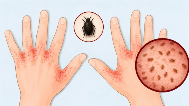 Hình ảnh ghẻ phỏng qua từng giai đoạn và vị trí thường gặp