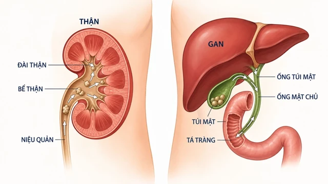Sỏi thận và sỏi mật: Phân biệt để nhận biết đúng và điều trị kịp thời