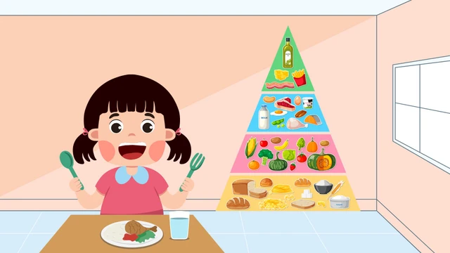 Tháp dinh dưỡng cho trẻ từ 1 đến 6 tuổi​: Nguyên tắc xây dựng và nhóm thực phẩm cụ thể