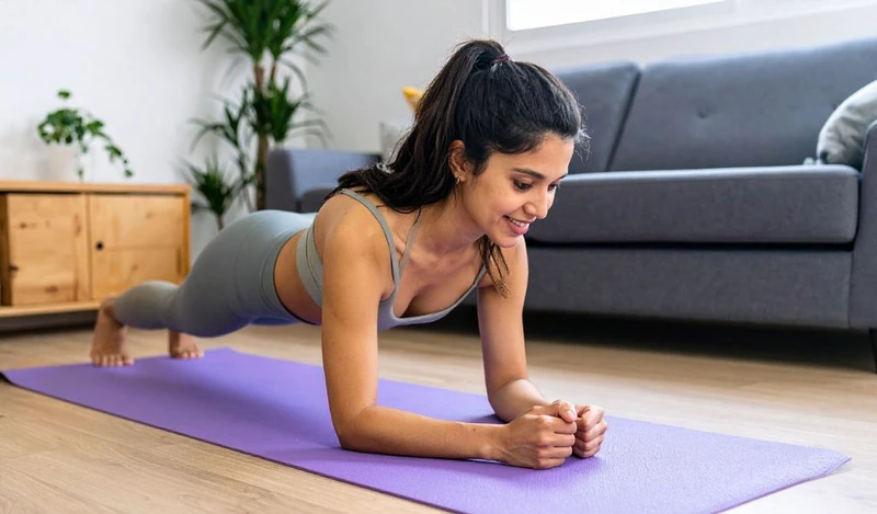 Thực hiện tư thế Plank đúng cách giúp đôi tay chịu lực tốt hơn và trở nên săn chắc tự nhiên