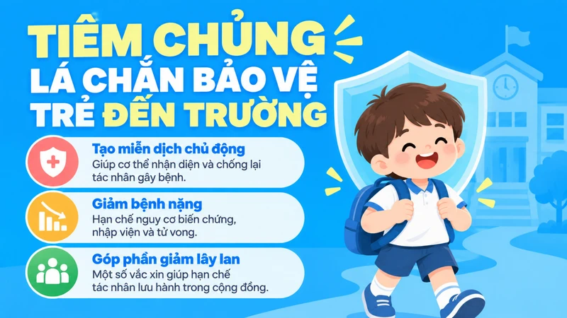 Tiêm vắc xin là một biện pháp giúp chủ động phòng bệnh