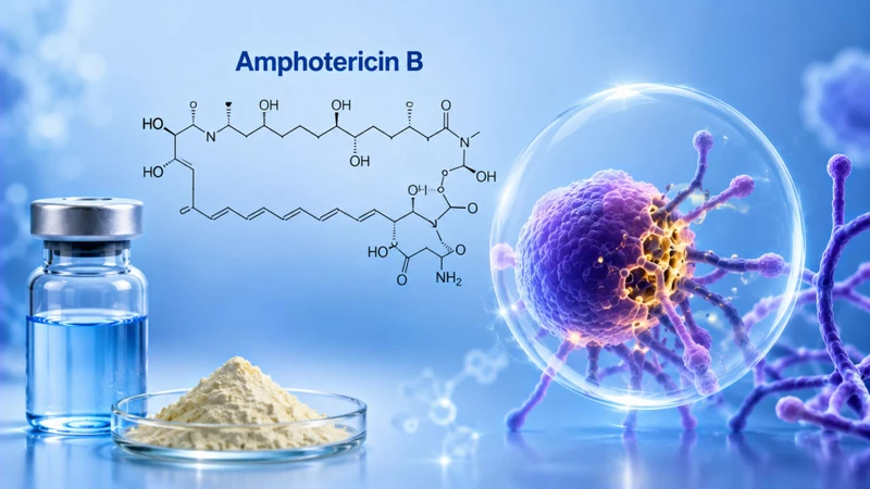 Amphotericin B là một thuốc kháng nấm thuộc nhóm polyene macrolide