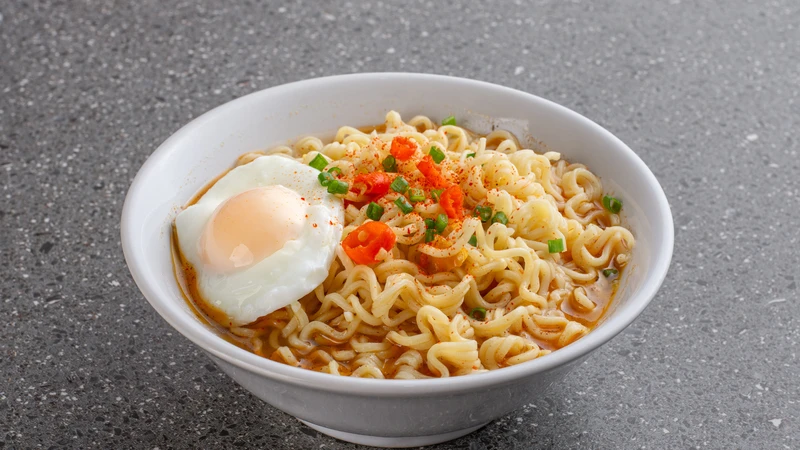 Mì tôm kết hợp quá nhiều thịt, cá, trứng và đồ chế biến sẵn dễ khiến năng lượng tăng