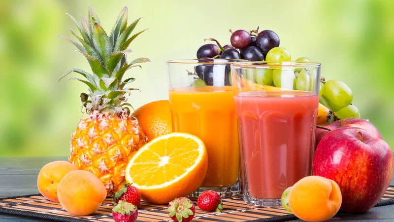 Nước ép, sinh tố hoa quả cung cấp chất xơ và vitamin cho mẹ bầu