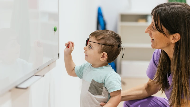 Cần đảm bảo ánh sáng môi trường phù hợp khi cho trẻ luyện tập và kết hợp nhiều hoạt động để tăng hứng thú ở trẻ