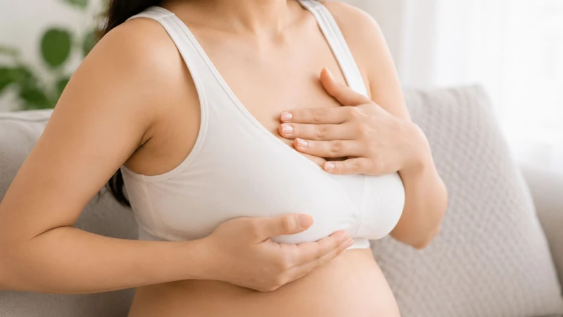 Chăm sóc đầu ngực đúng cách giúp mẹ bầu cảm thấy thoải mái hơn khi có sữa non