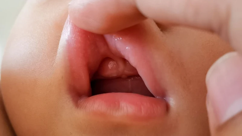 Nướu sưng và răng sữa nhú lên có thể làm khoang miệng thay đổi môi trường tự nhiên
