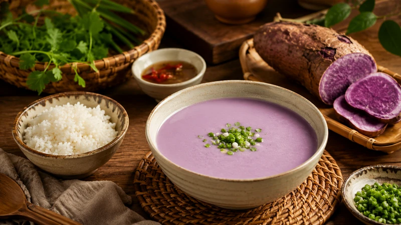 Khoai mỡ mềm, dễ nghiền và phù hợp với nhiều món ăn dặm